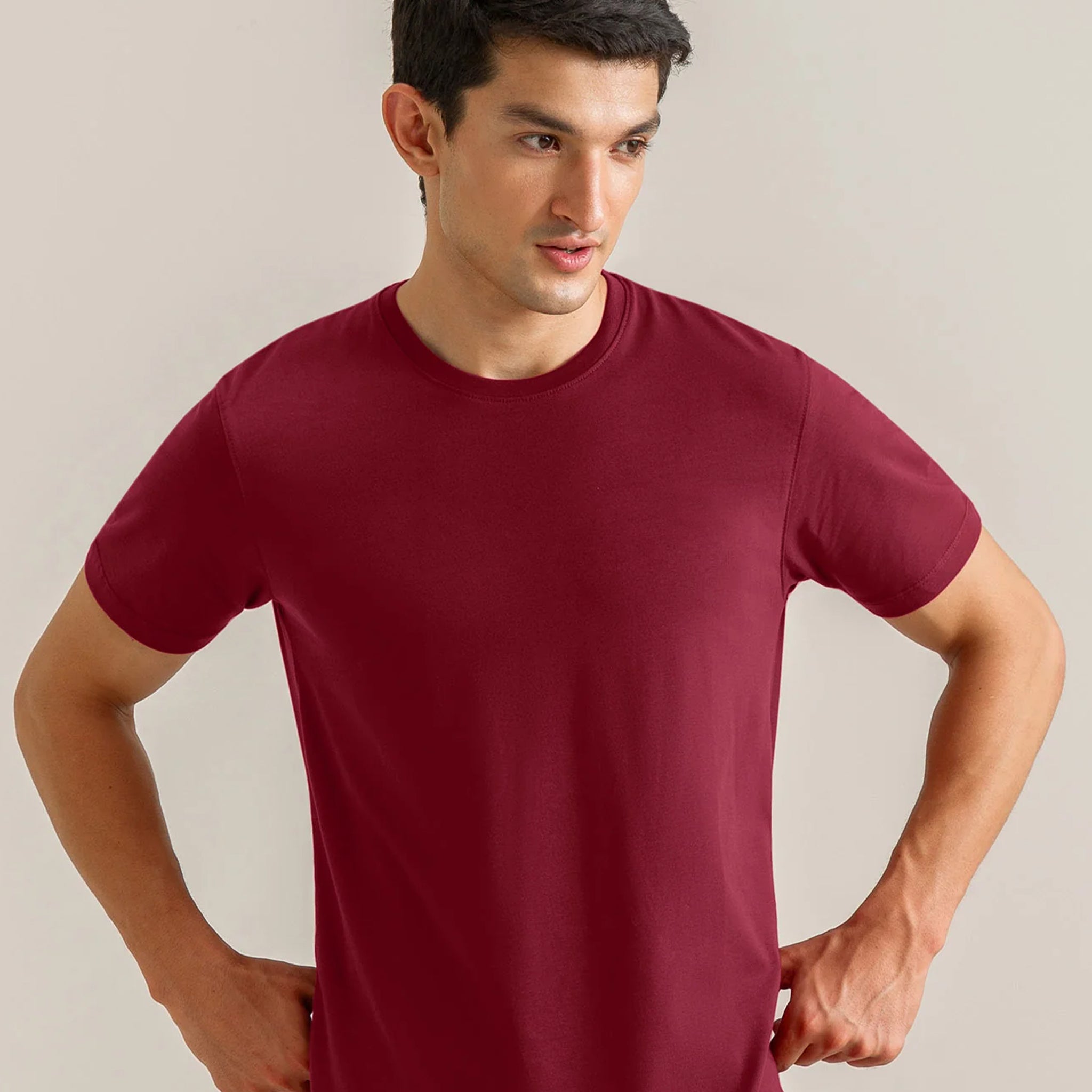 Maroon Cotton Tee