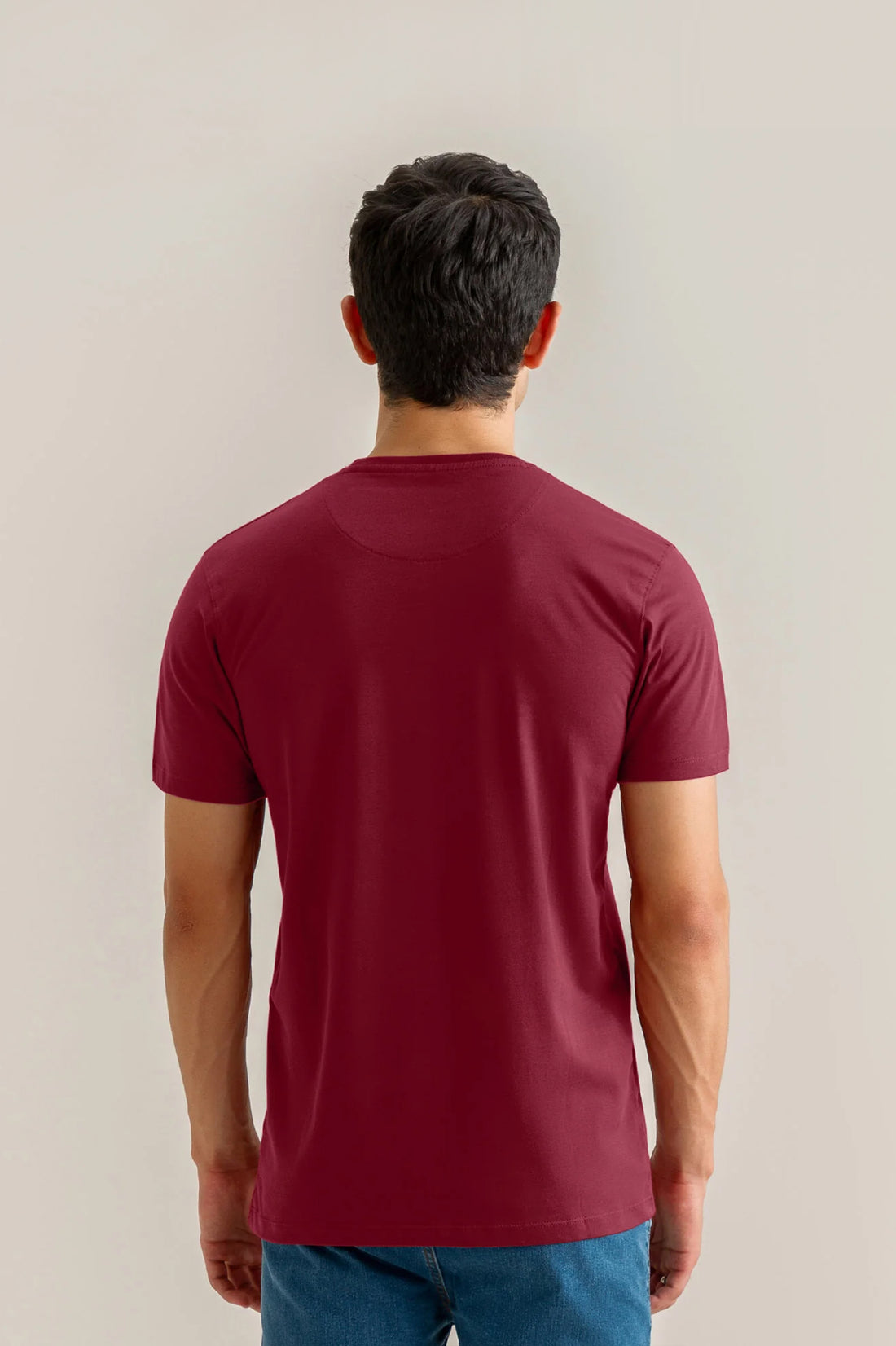 Maroon Cotton Tee