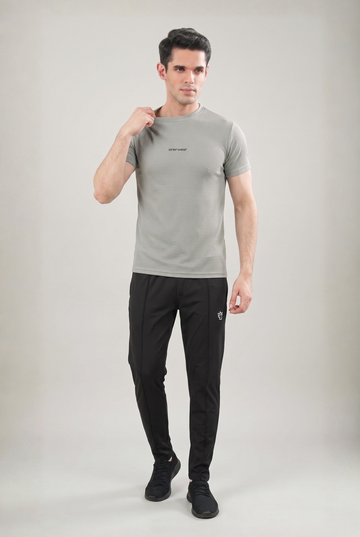 Mens - Imported Tracksuit - Elite Black Dot Silver