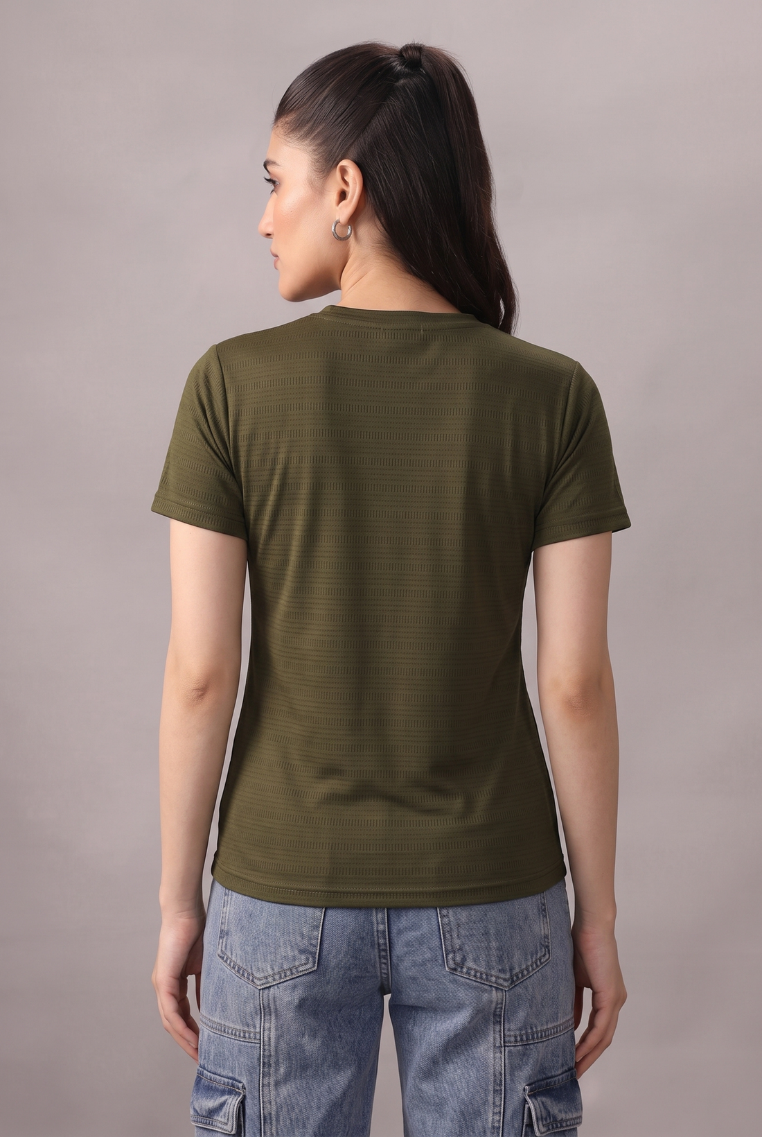 Womens - Imported Shirt - Stretchable Bee Mesh - Olive