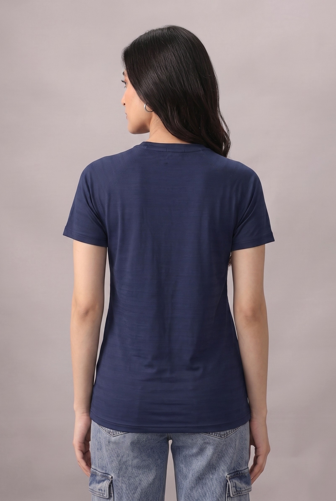 Womens - Imported Shirt - Stretchable Bee Mesh - Navy