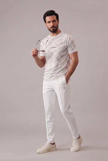 Mens - Imported Tracksuit - Camo White Elite White