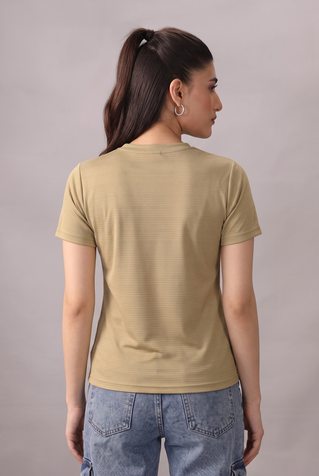 Womens - Imported Shirt - Stretchable Bee Mesh - Skin