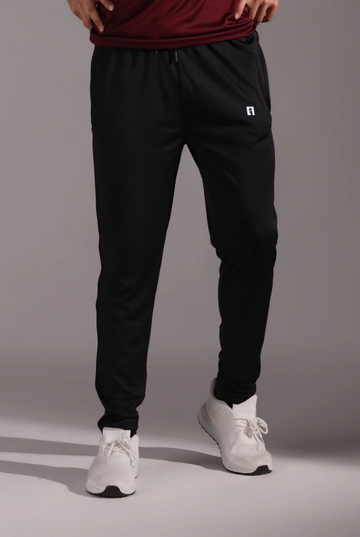 Mens - Polyester Trouser - Black Ruby