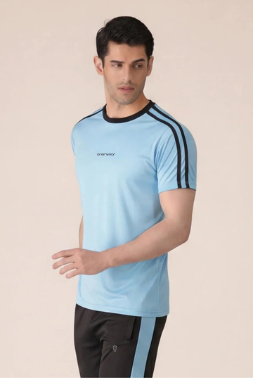 Mens - Polyester T Shirt -  Sky Runner