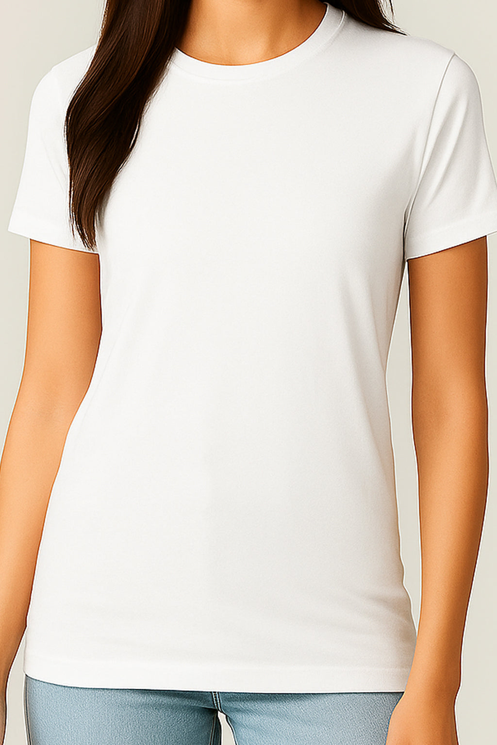 White Basic Tee