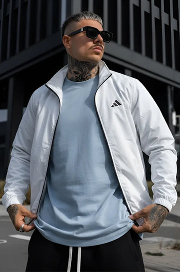 Mens - Adi Wind Breaker Jacket - White