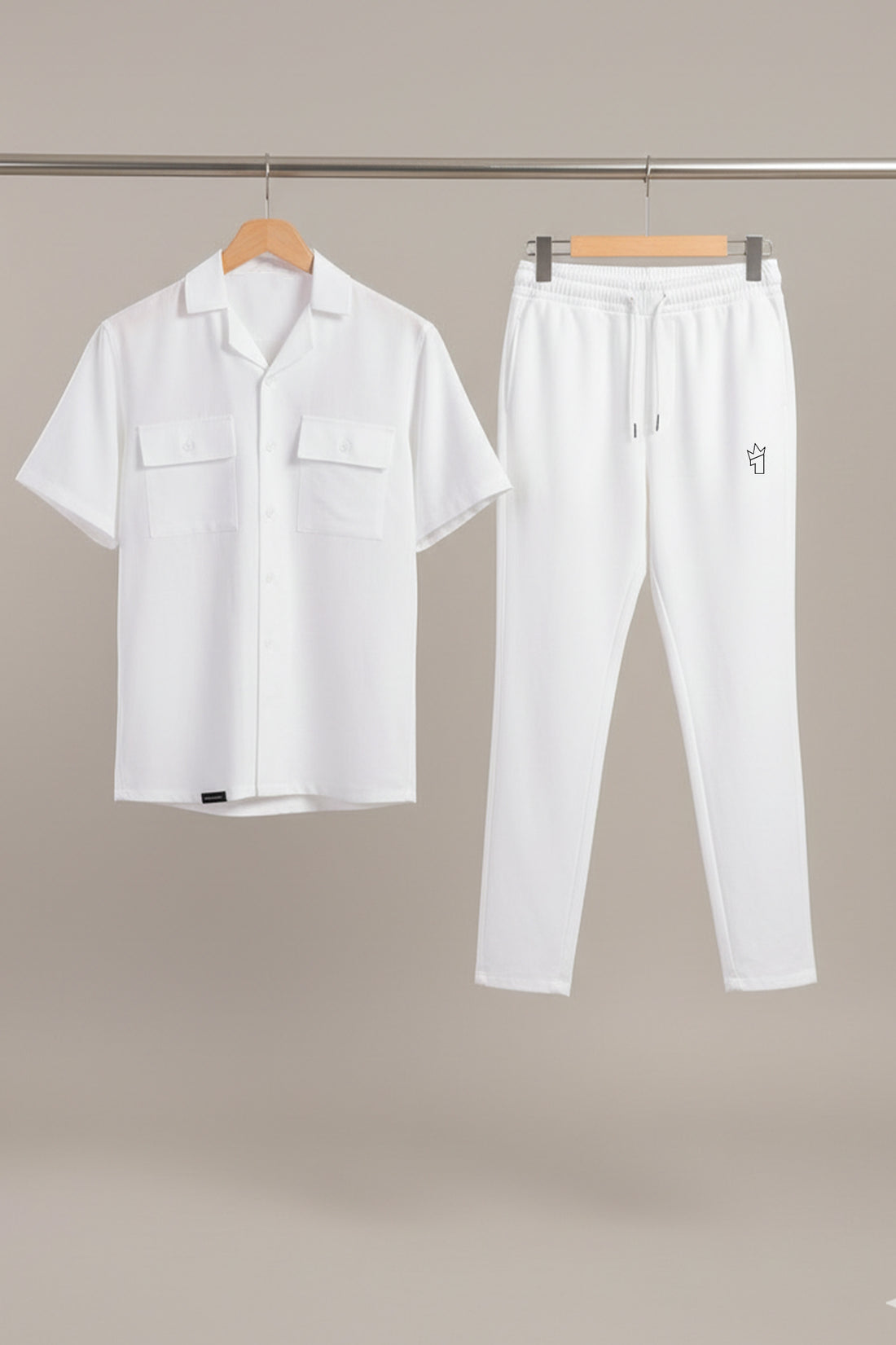 Womens - Imported Tracksuit - Safari Co-Ord Set - White