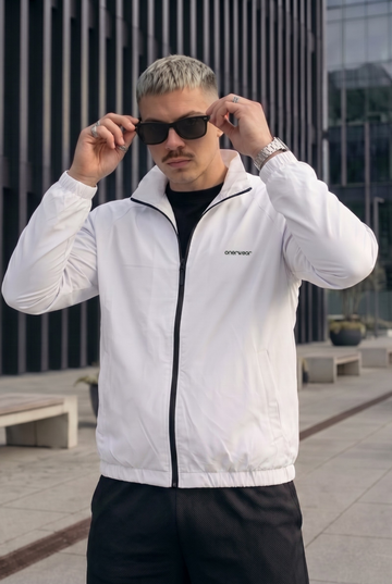 Mens - Wind Breaker Jacket - White
