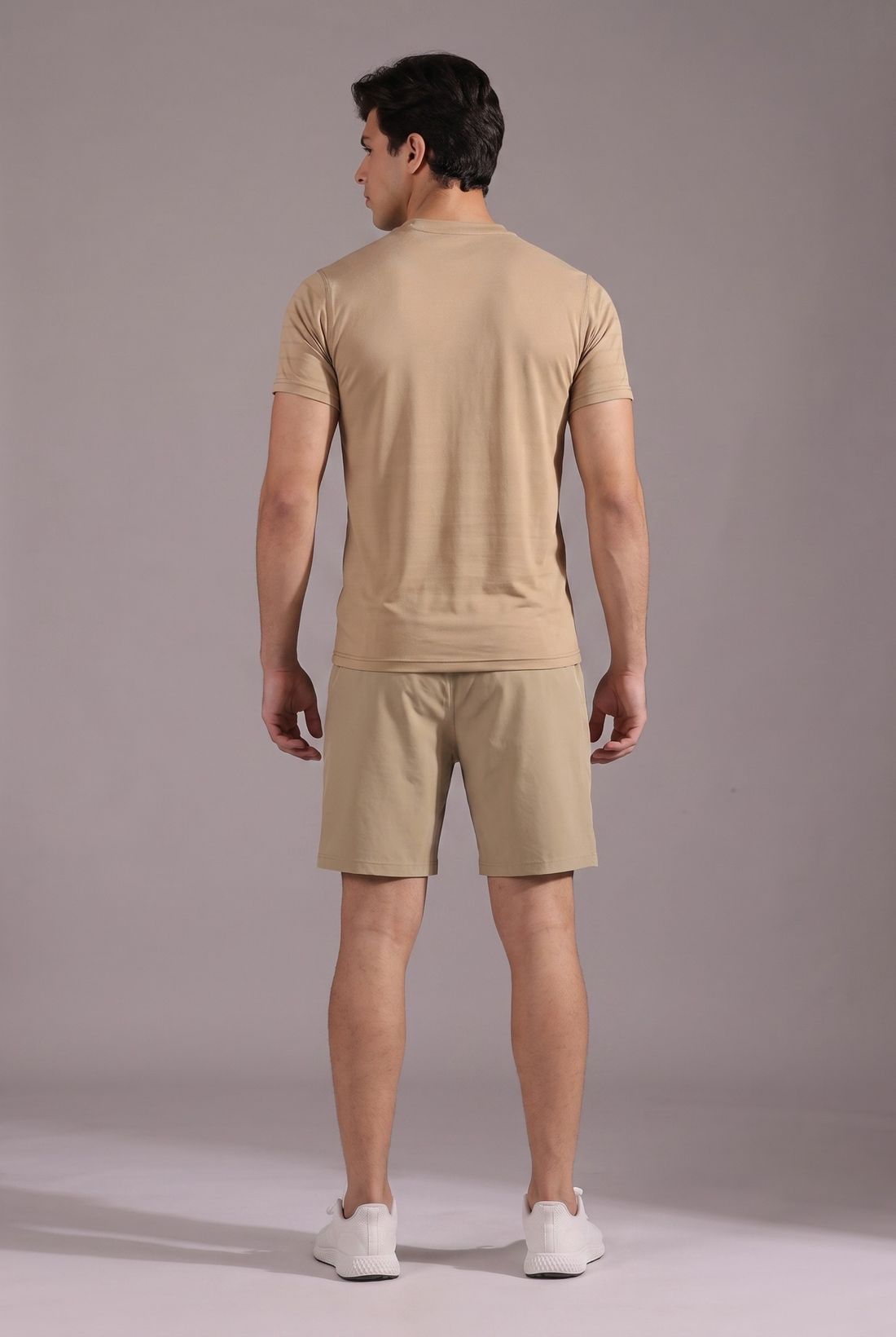 Mens - Imported Shirt & Short Set - Desert Tone