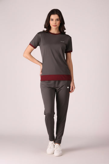 Womens - Polyester Tracksuit - Majesty Carbon