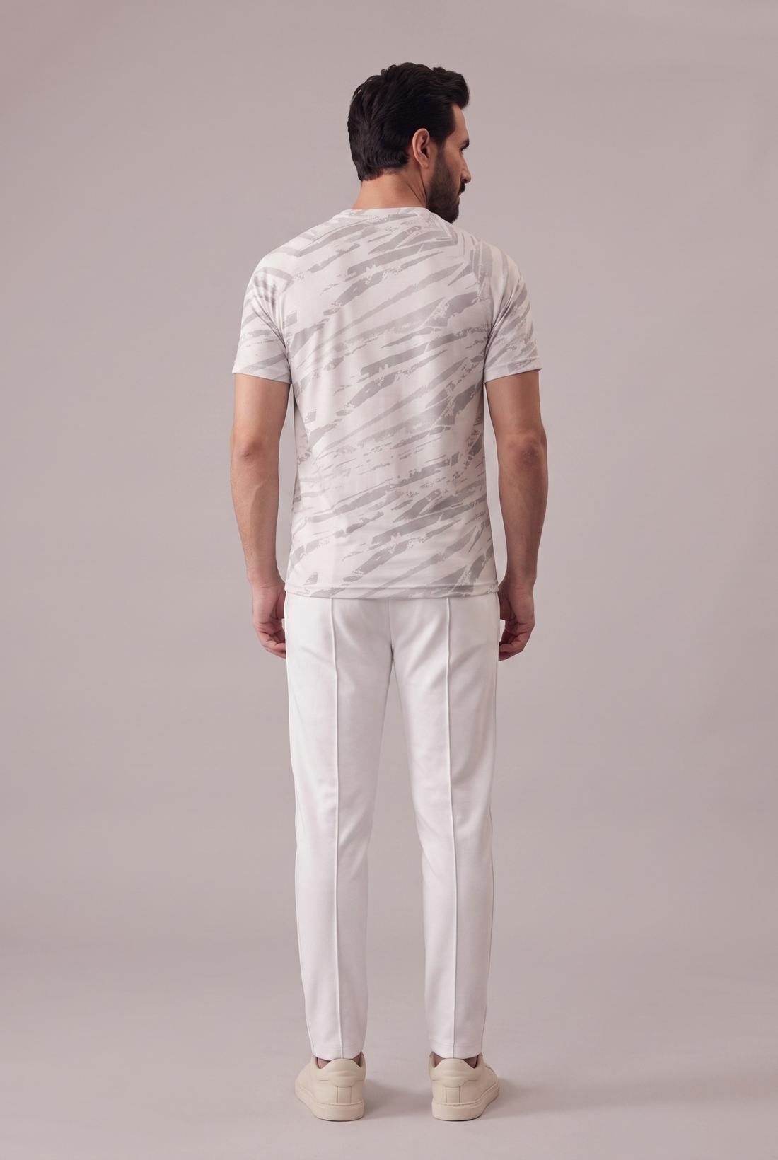 Mens - Imported Tracksuit - Camo White Elite White