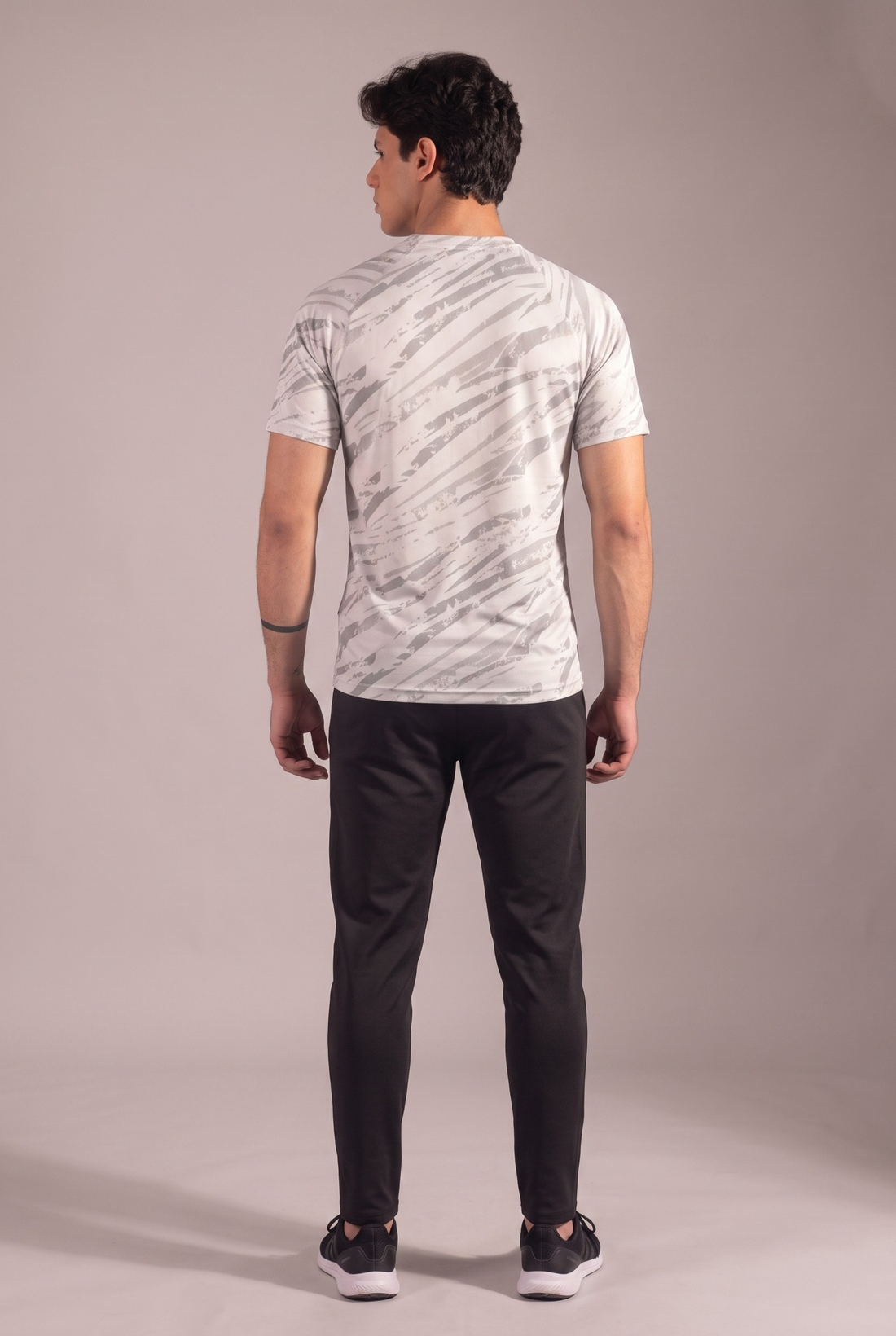 Mens - Imported Tracksuit - Camo White Elite Black