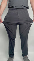 Video of stretch black trouser