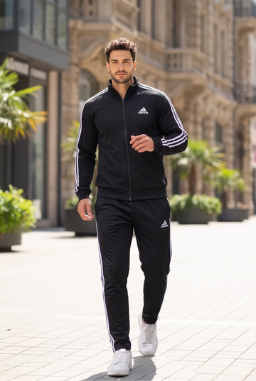 Mens - Winter Tracksuit - Black Adi