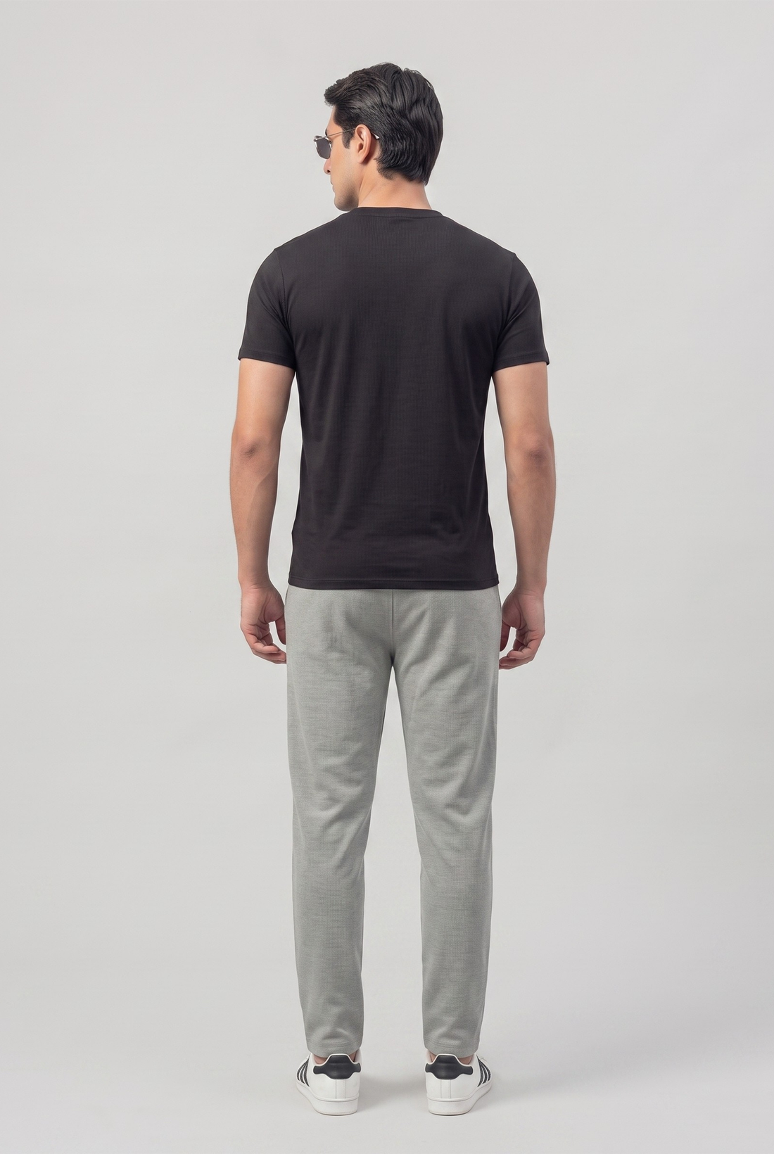 Mens - Imported Tracksuit - Silver Black