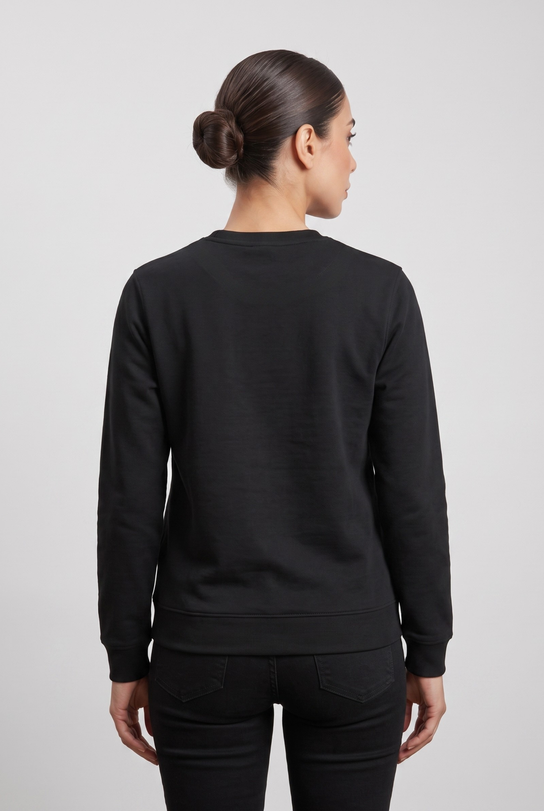 Womens - Baggy Drop Sweatshirt - Black