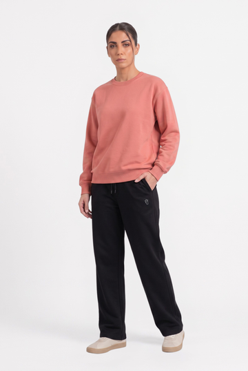 Womens - Winter Tracksuits - Baggy Cotton - Salmon
