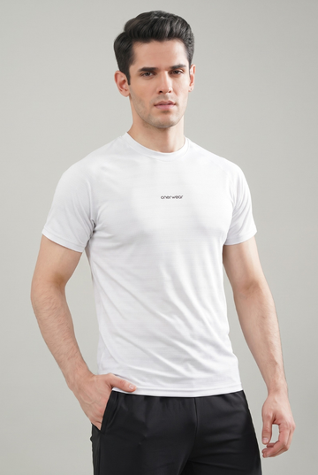 Mens - Imported Shirt - Stretchable Bee Mesh - White