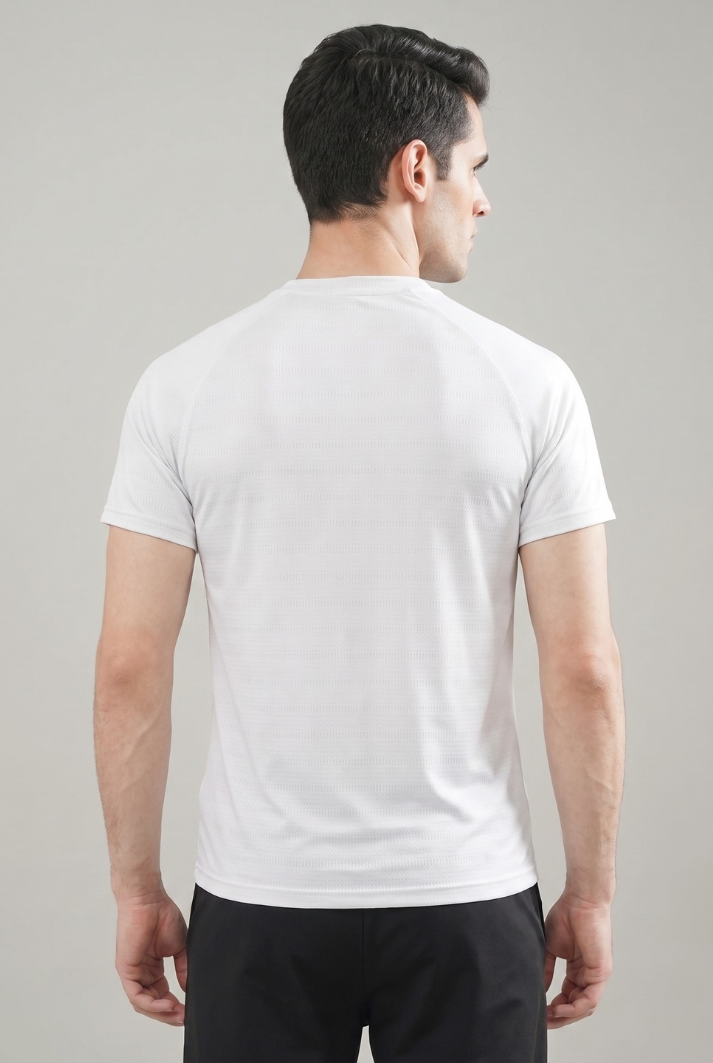Mens - Imported Shirt - Stretchable Bee Mesh - White