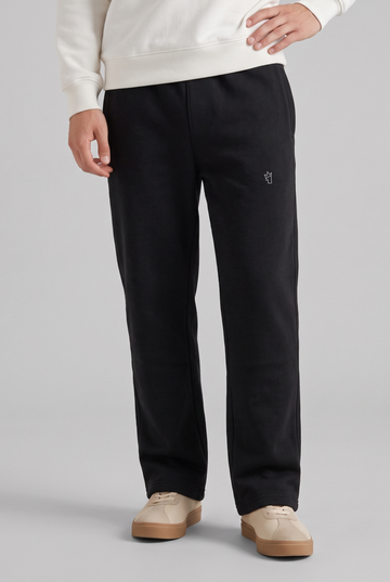 Mens - Cotton Fleece Trouser - Black