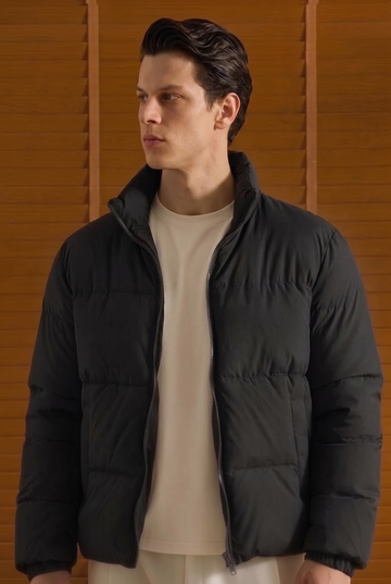 Mens - Puffer Jacket (Full Sleeves) - Black