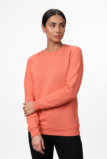 Womens - Baggy Drop Sweatshirt - Salmon