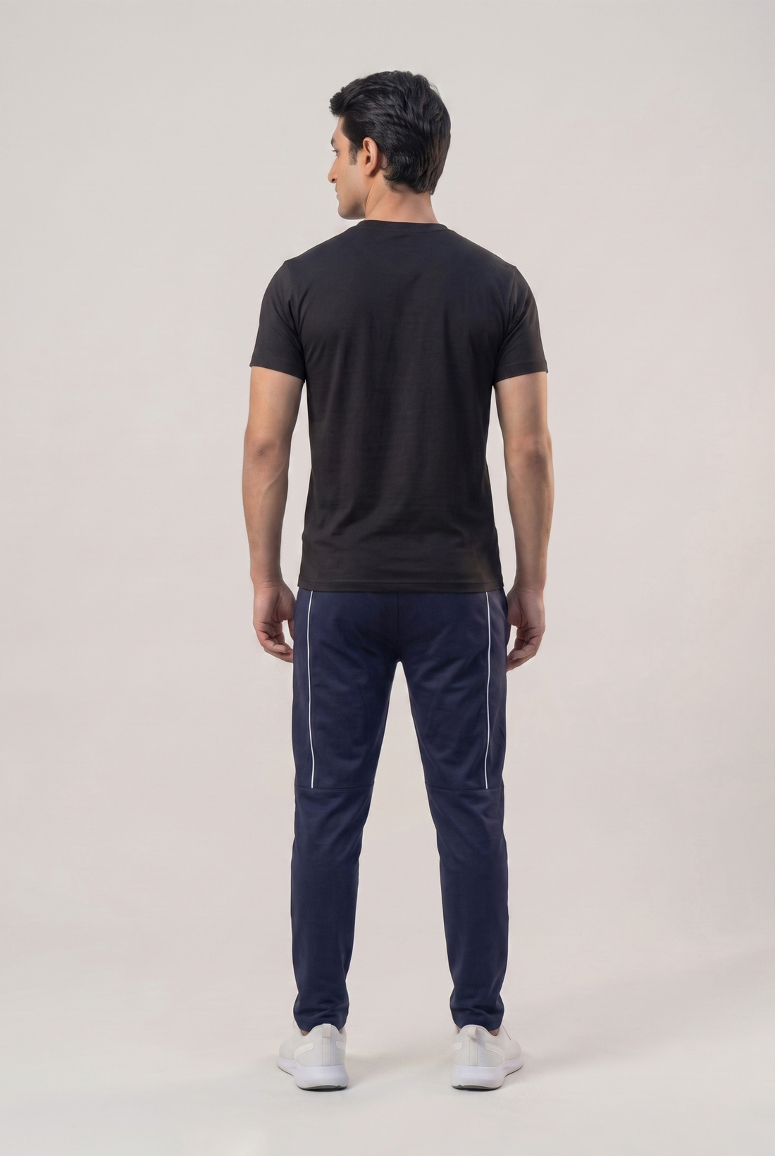 Mens - Imported Tracksuit - Black Bee Half Line
