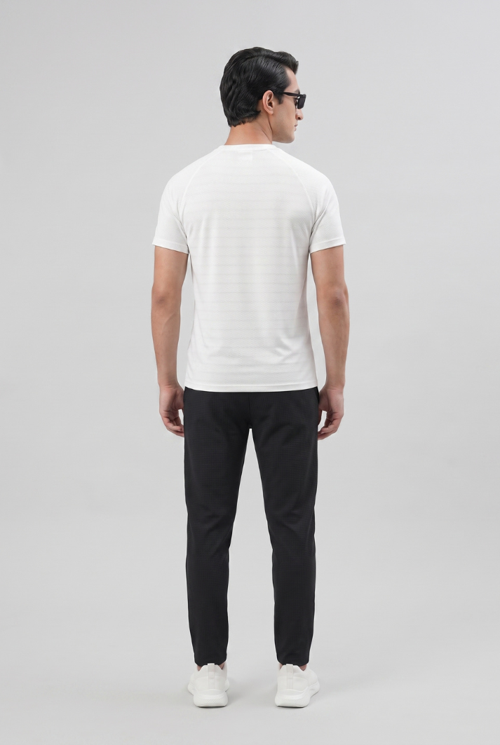 Mens - Imported Tracksuit - White Dot Mesh