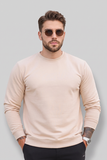 Mens - Baggy Drop Sweatshirt - Off White