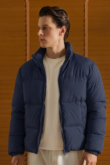 Mens - Puffer Jacket (Full Sleeves) - Navy
