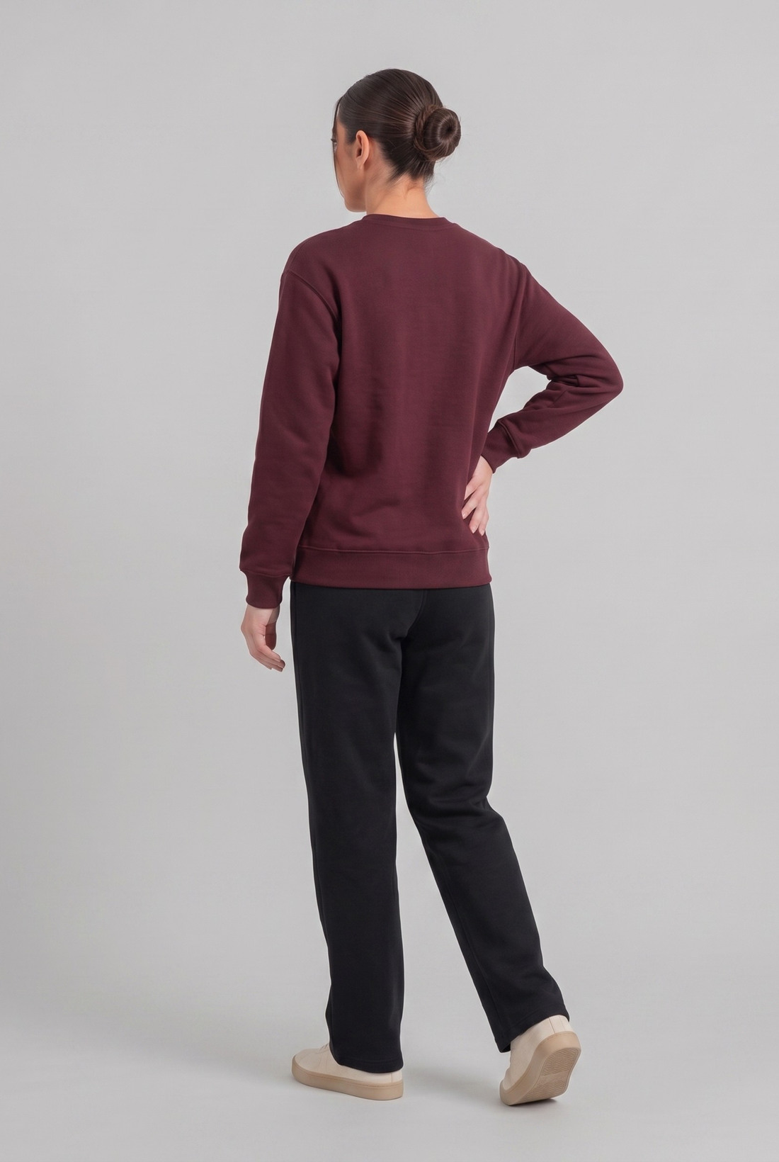 Womens - Winter Tracksuits - Baggy Cotton - Maroon