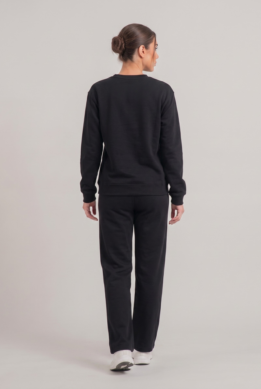 Womens - Winter Tracksuits - Baggy Cotton - Black