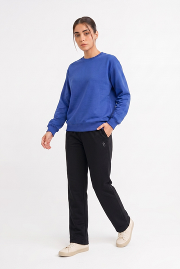 Womens - Winter Tracksuits - Baggy Cotton - Royal Blue
